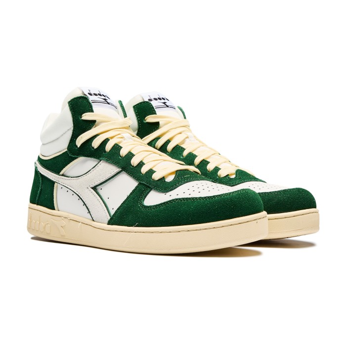 кроссовки magic basket demi cut suede leather от известного бренда вид слева