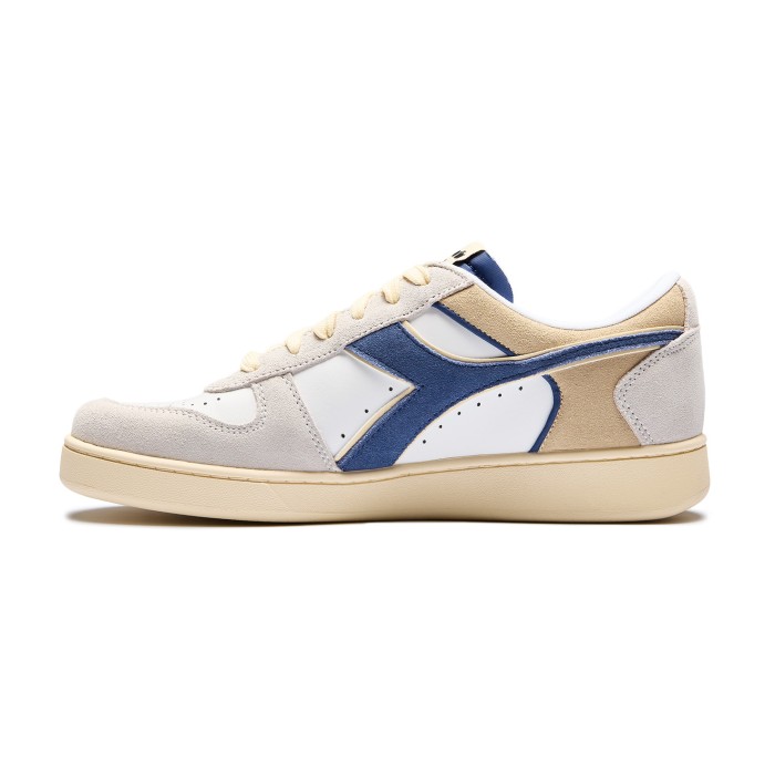 кроссовки magic basket low suede leather - качественный продукт вид сбоку