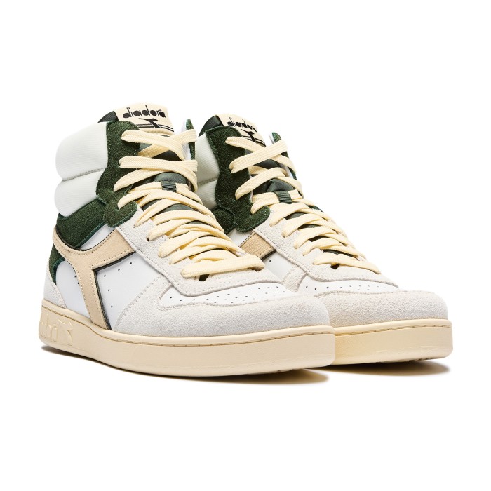кроссовки magic basket mid suede от известного бренда вид слева