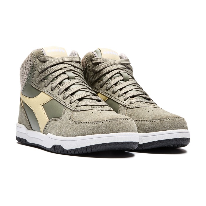 кроссовки raptor mid s от бренда diadora вид слева