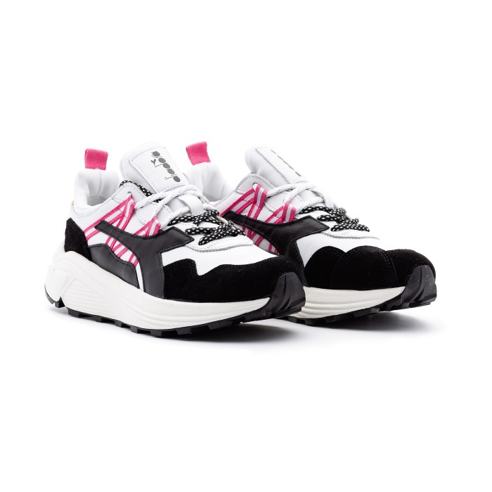кроссовки rave leather pop от бренда diadora вид слева