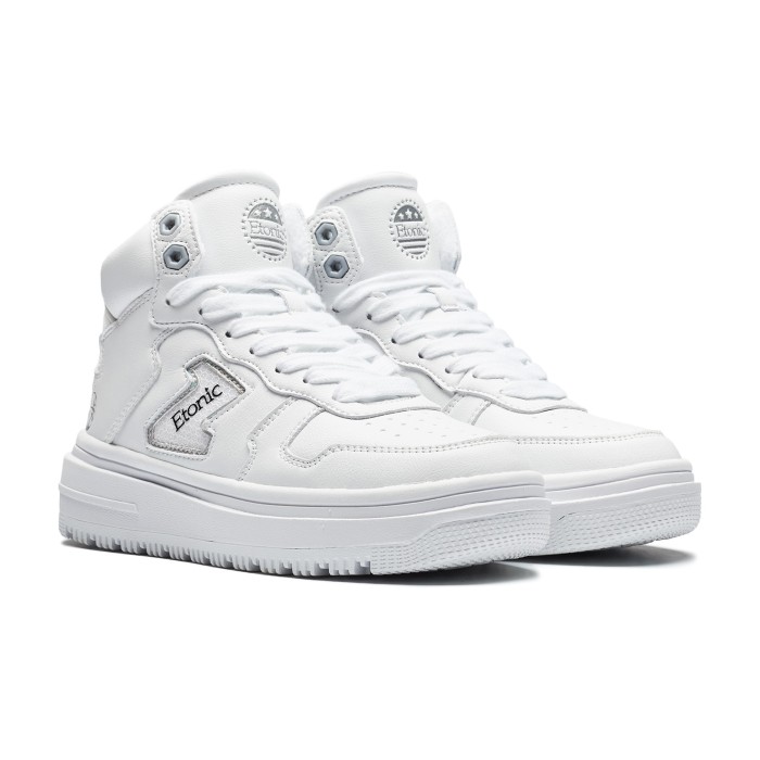 кроссовки sneakers leather high от известного бренда вид слева