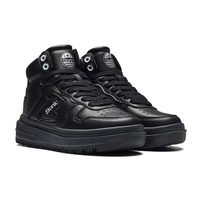 кроссовки sneakers leather high от известного бренда вид слева
