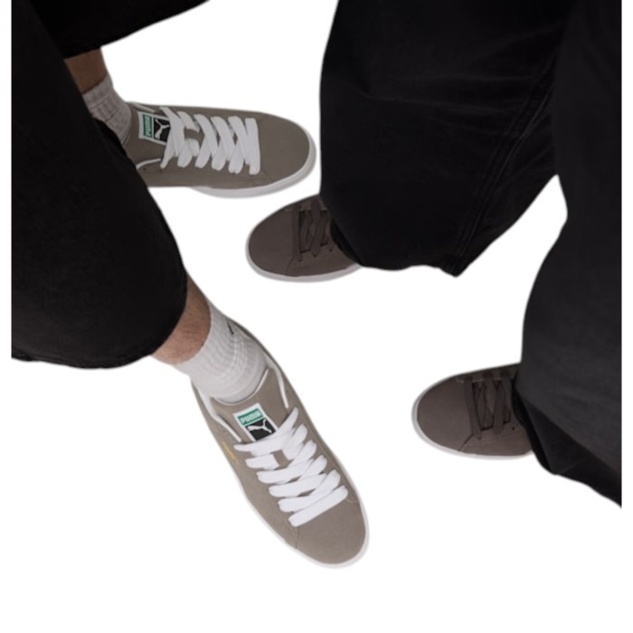 кроссовки suede classic из замши спереди