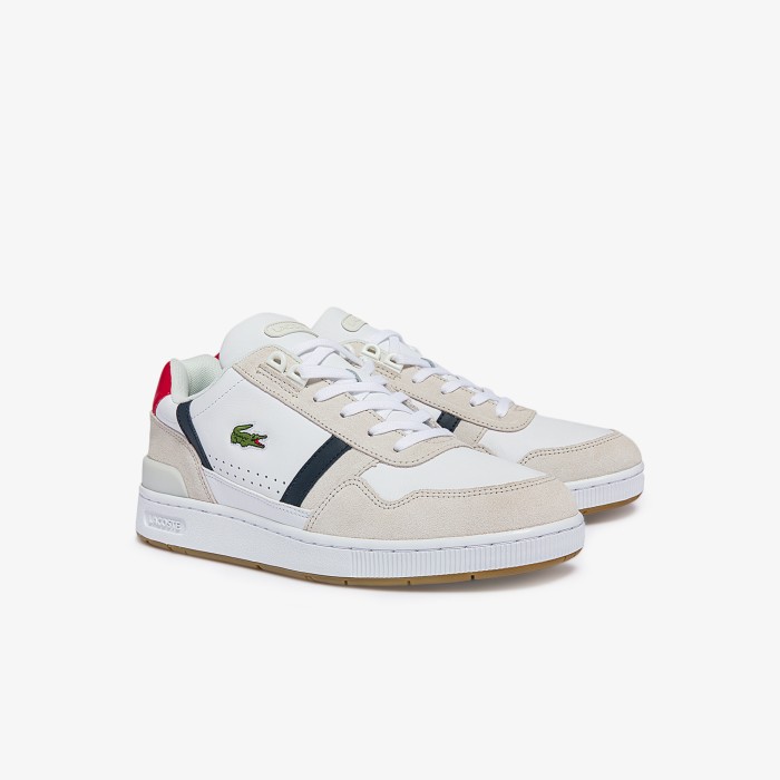 кроссовки t-clip от бренда lacoste вид слева
