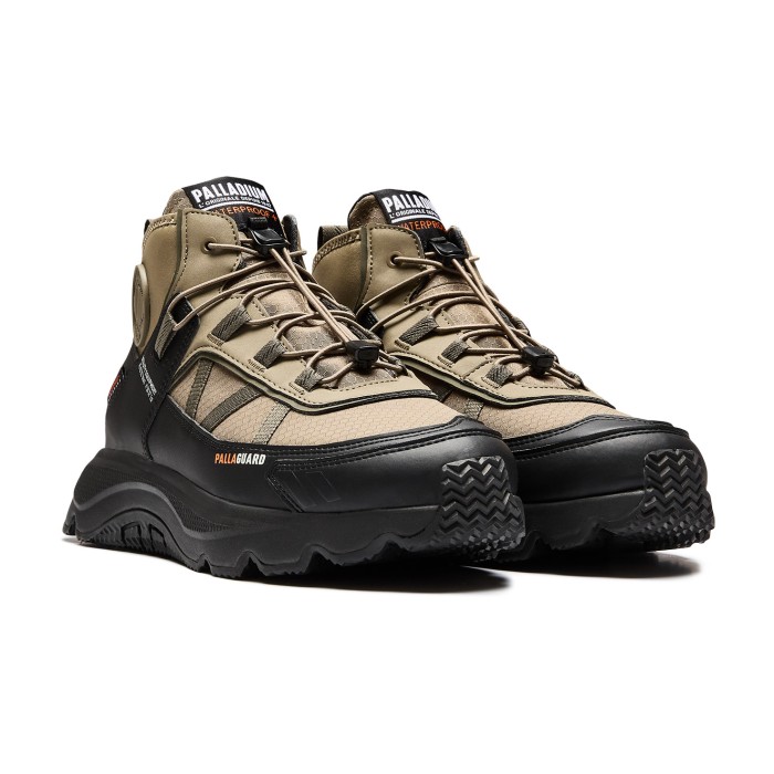 кроссовки thunder mid prtct waterproof + от бренда palladium вид слева