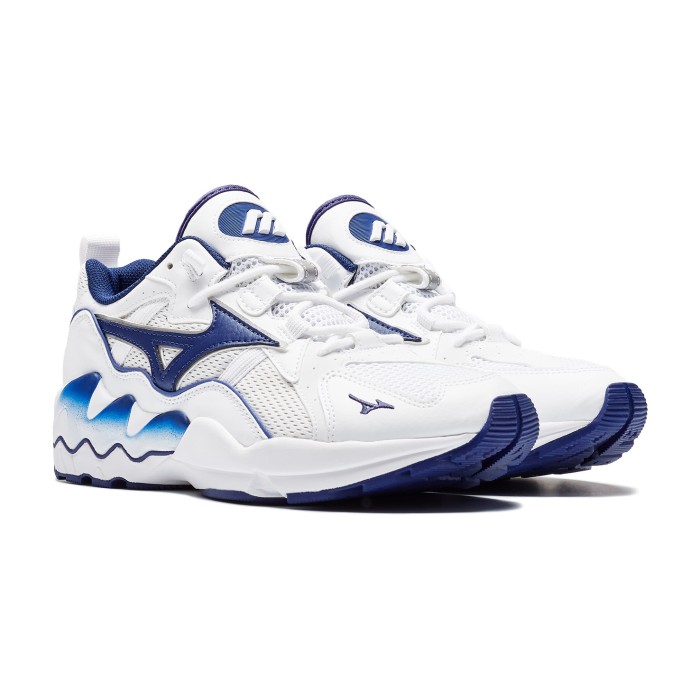 кроссовки wave rider 1 от бренда mizuno вид слева