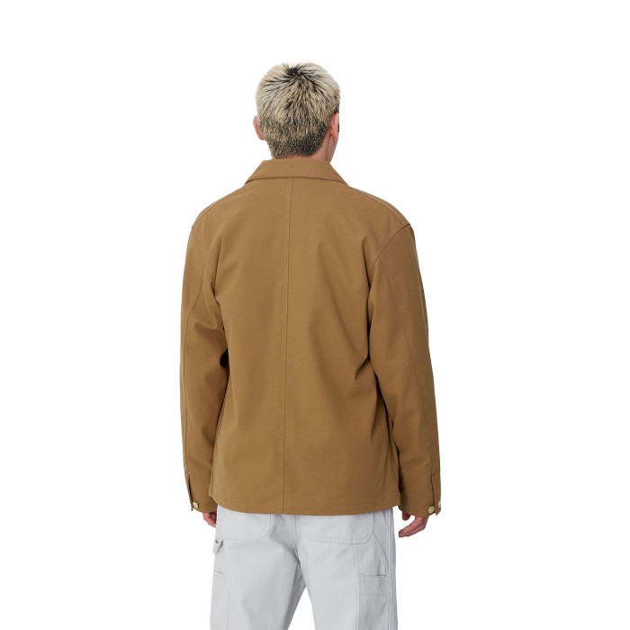 куртка artificial suede michigan coat от бренда carhartt wip вид слева