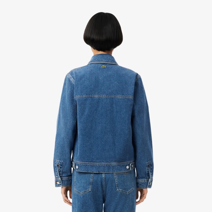 куртка denim jacket от бренда lacoste вид слева