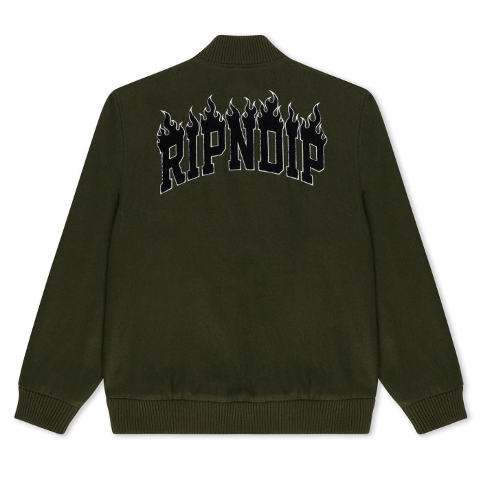 куртка fire spirit varsity jacket от известного бренда вид слева
