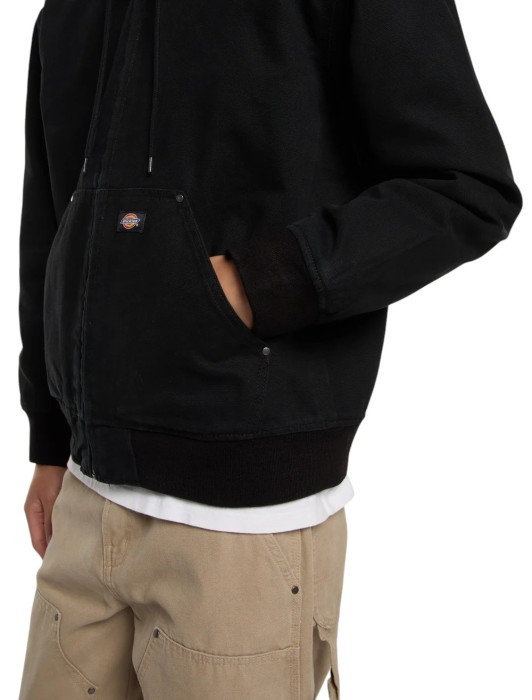 куртка hilham hooded canvas jacket - качественный продукт вид сбоку
