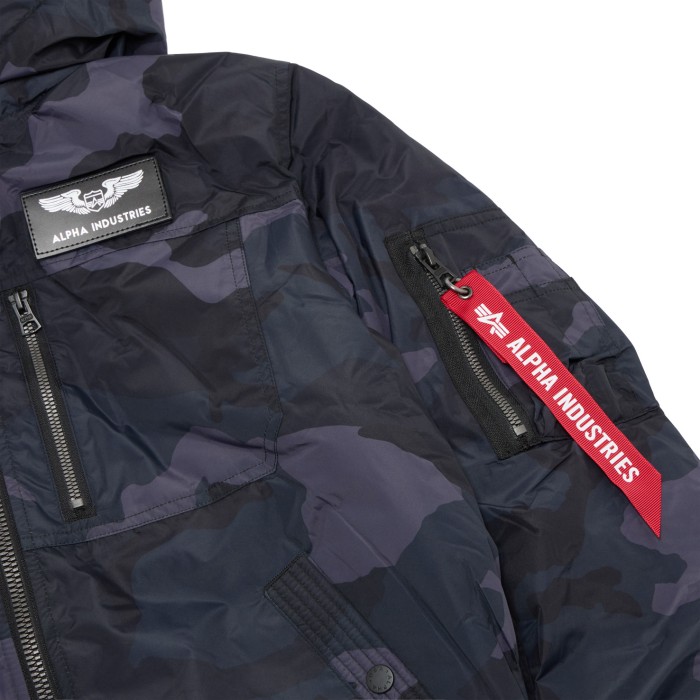 куртка hooded rib flight jacket по цене 17080 руб вид справа