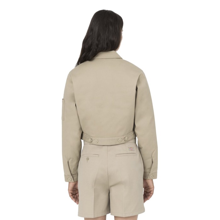 куртка lined eisenhower cropped jacket от бренда dickies вид слева