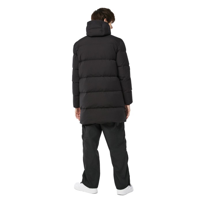 куртка long puffer от бренда lacoste вид слева