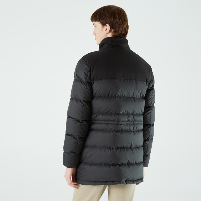 куртка мужская двусторонняя стеганая куртка lacoste свободного кроя с подкладкой от бренда lacoste вид слева