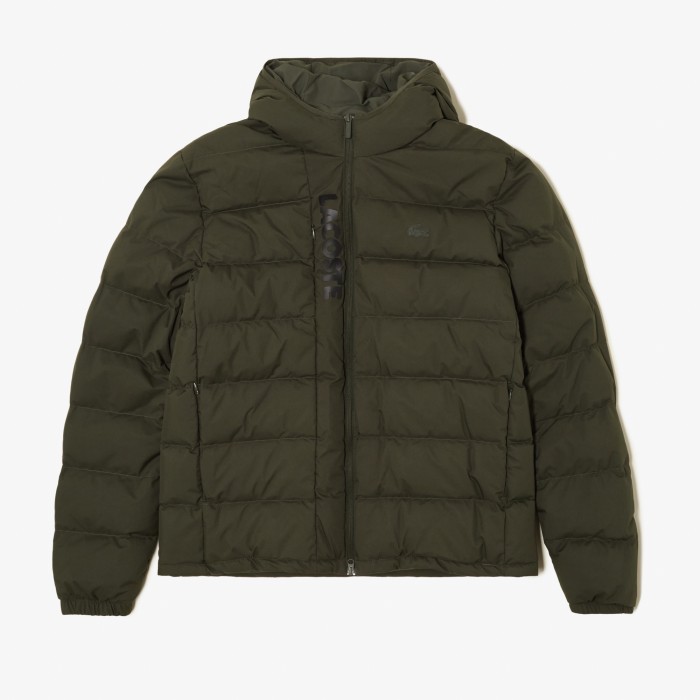 куртка мужская куртка-бомбер lacoste на молнии из хлопка из проверенных материалов спереди