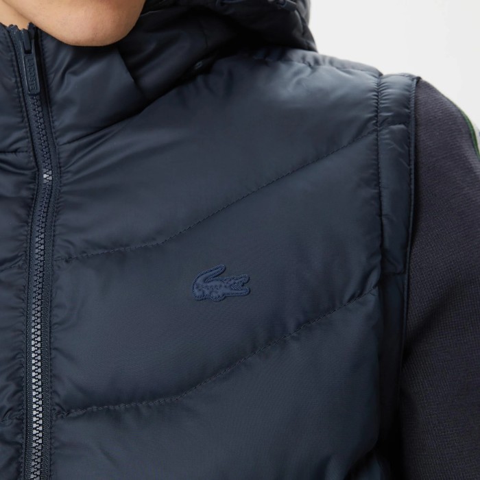 куртка мужская куртка lacoste приталенного кроя из франции вид сбоку