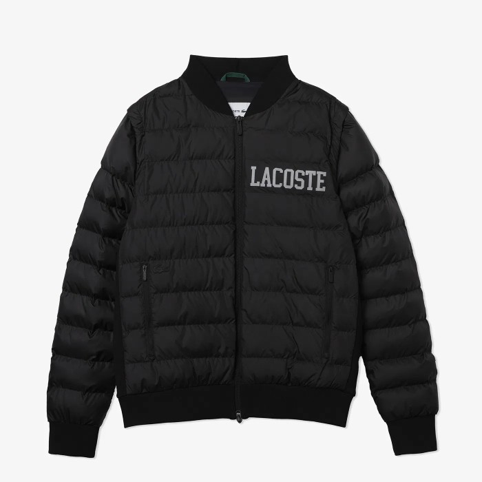 куртка мужская стеганая куртка lacoste - качественный продукт вид сбоку