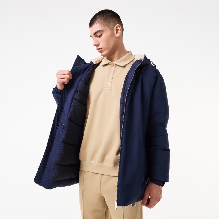 куртка мужская стеганая куртка lacoste - качественный продукт вид сбоку