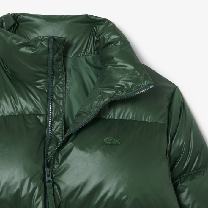 куртка мужская водоотталкивающая пуховая куртка lacoste - качественный продукт вид сбоку