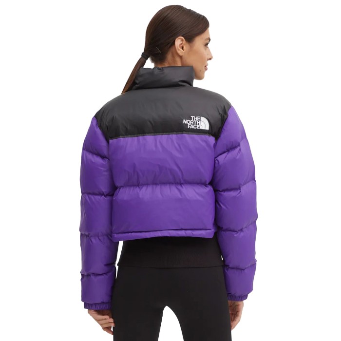 куртка nuptse short jacket от бренда the north face вид слева