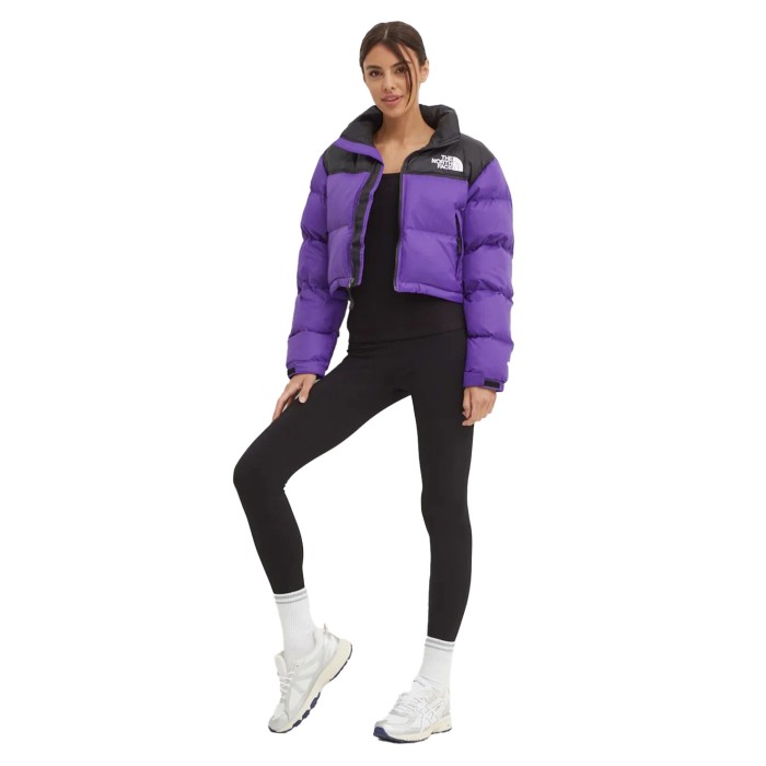 куртка nuptse short jacket из америки вид сбоку