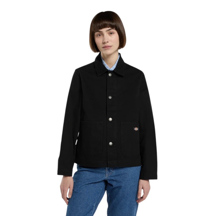 куртка unlined canvas chore jacket w DK0A8857BLK1 фотография