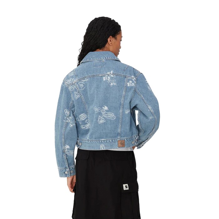 куртка w' stamp jacket от бренда carhartt wip вид слева
