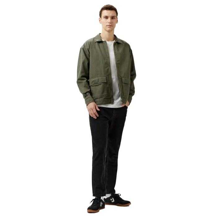 куртка washed denim zip jacket по цене 7990 руб вид справа