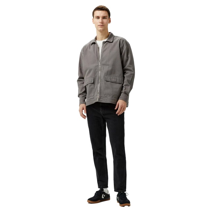 куртка washed denim zip jacket по цене 7990 руб вид справа