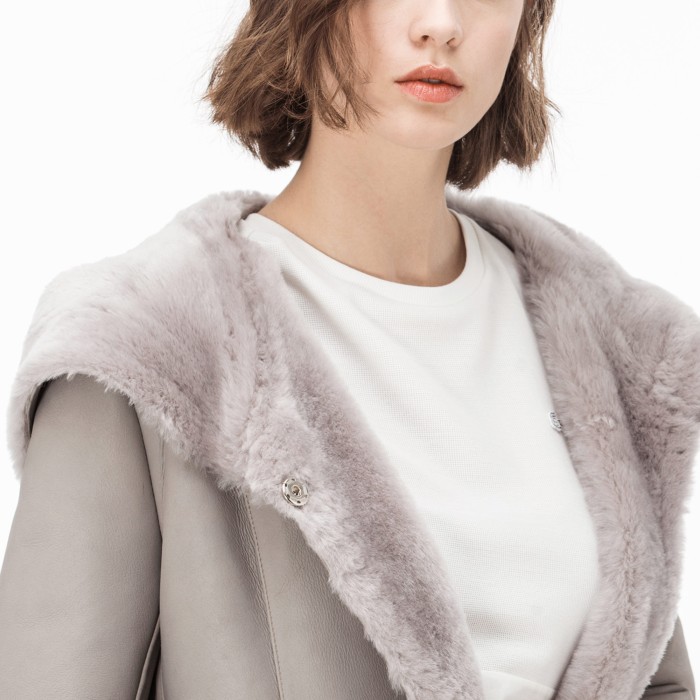 куртка женская кожаная куртка lacoste по цене 48930 руб вид справа