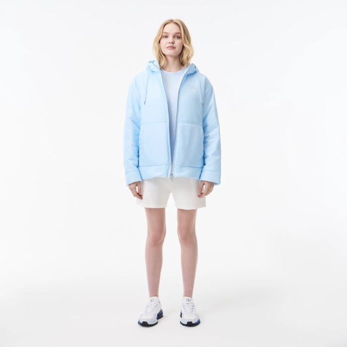 куртка женская куртка lacoste с капюшоном из проверенных материалов спереди