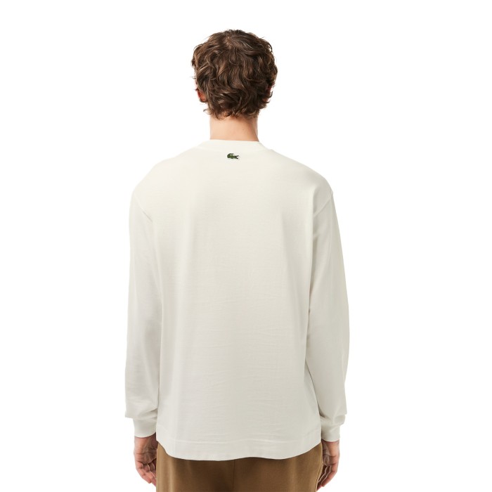 лонгслив t-shirt от бренда lacoste вид слева