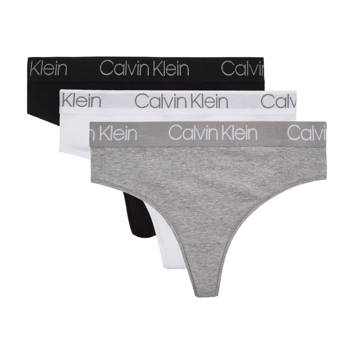 нижнее белье 3 pack high waist thong CK000QD3757E999 фотография