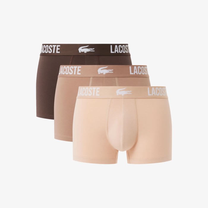 нижнее белье мужское хлопковое нижнее белье lacoste (3 ед.) 5H2393I87 фотография