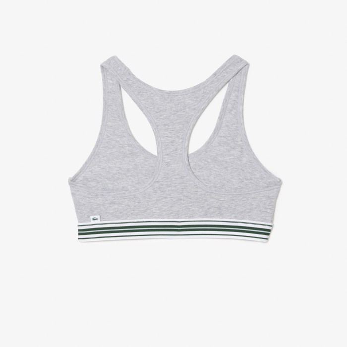 нижнее белье женский топ lacoste из органического хлопка из проверенных материалов спереди