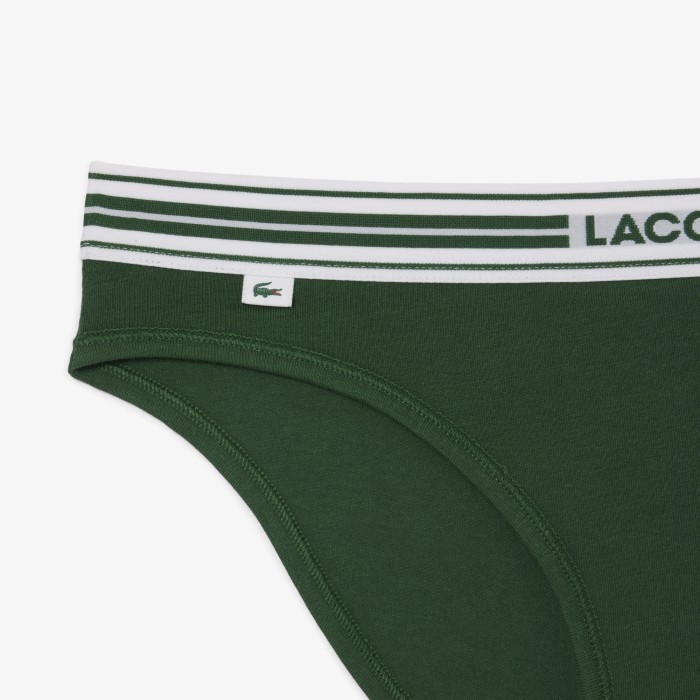 нижнее белье женское нижнее белье lacoste из эластичного хлопка из проверенных материалов спереди