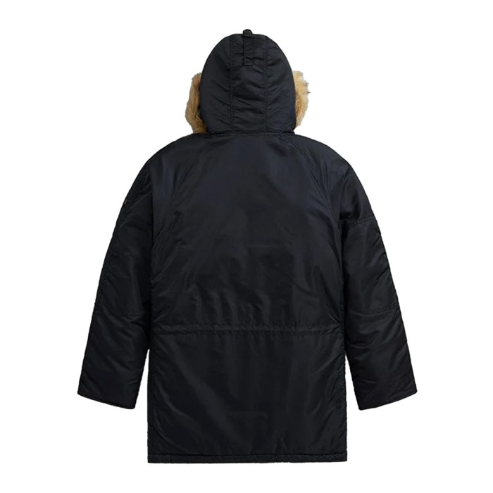 парка slim fit n3b от бренда alpha industries вид слева
