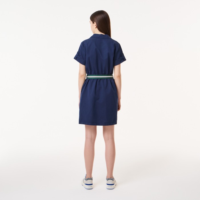 платье легкое платье lacoste с поясом от бренда lacoste вид слева