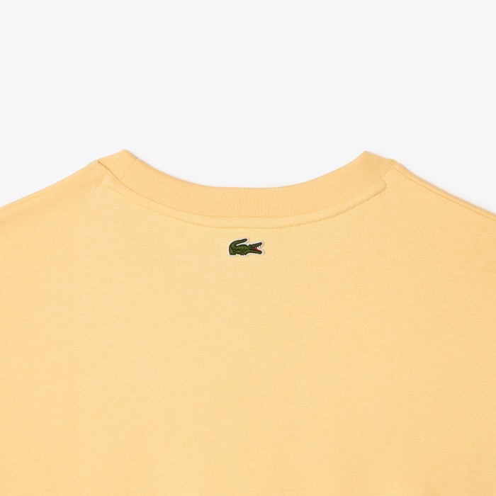 платье трикотажное платье lacoste с коротким рукавом оверсайз из проверенных материалов спереди