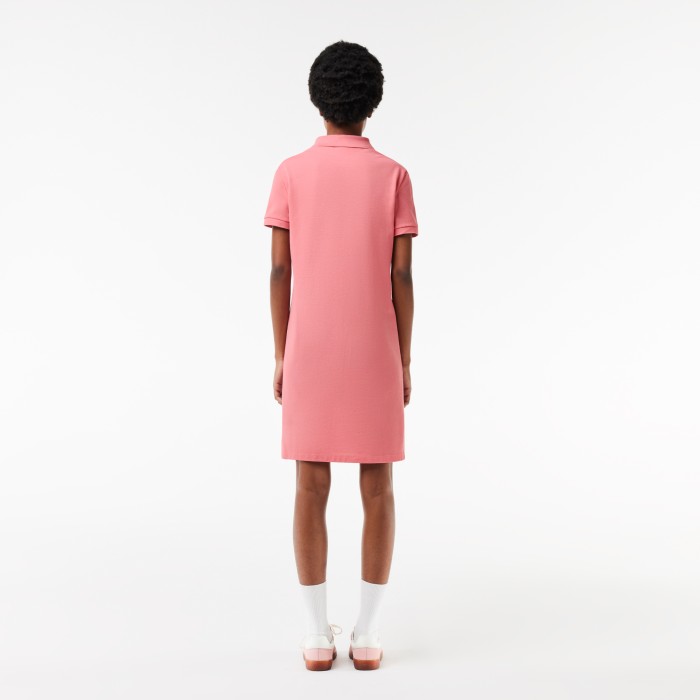 платье женское хлопковое платье - поло lacoste от бренда lacoste вид слева
