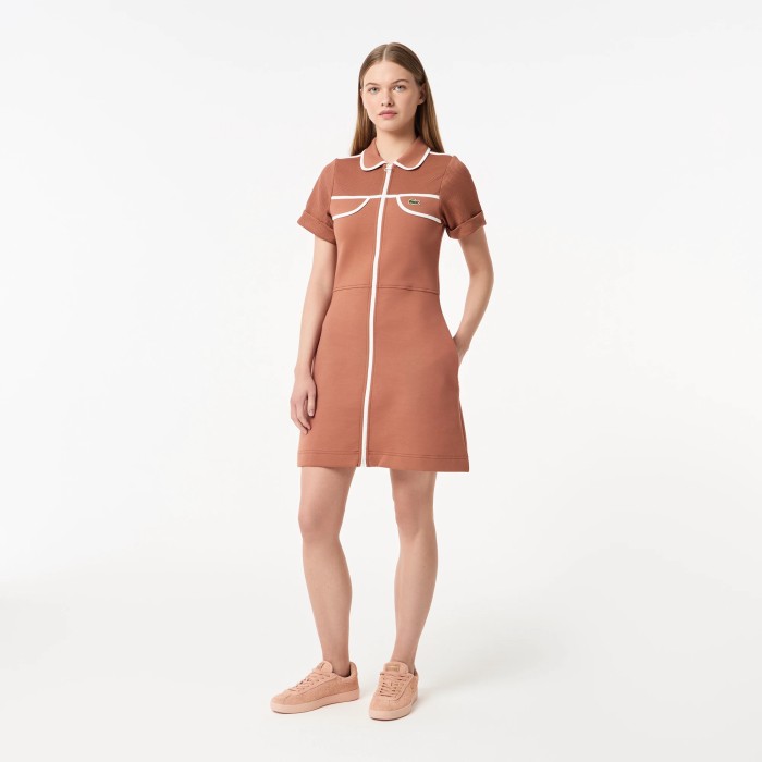 платье женское платье lacoste из эластичного хлопка - качественный продукт вид сбоку