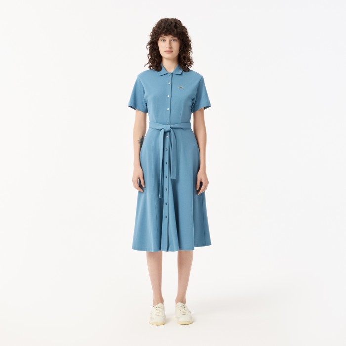 платье женское платье lacoste из хлопка EF9621HD9 фотография