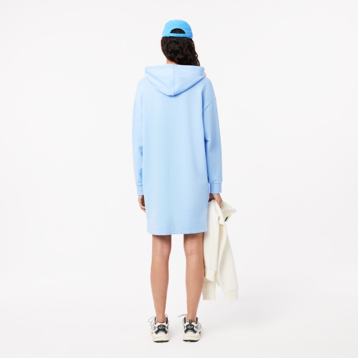 платье женское платье-толстовка lacoste с флисом от бренда lacoste вид слева