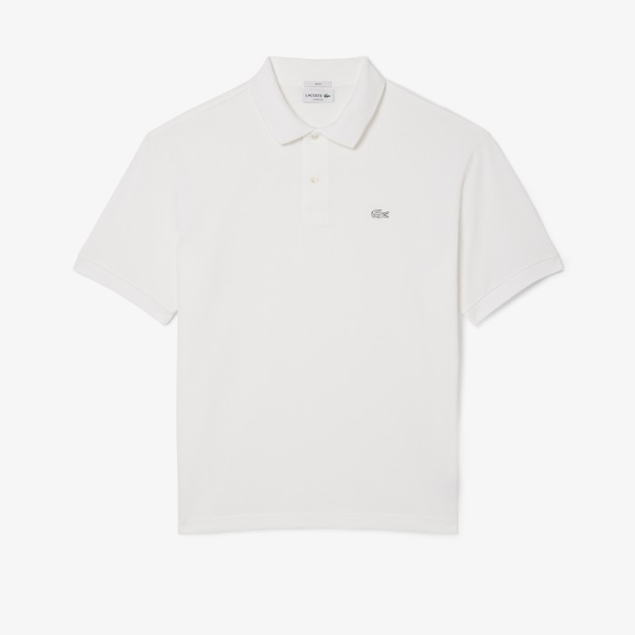поло мужская рубашка-поло lacoste свободного кроя из плотного хлопка по цене 16990 руб вид справа