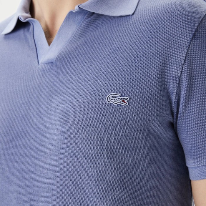 поло мужское хлопковое поло lacoste стандартного кроя - качественный продукт вид сбоку