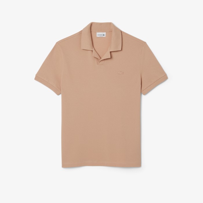 поло мужское поло lacoste из эластичного органического хлопка - качественный продукт вид сбоку