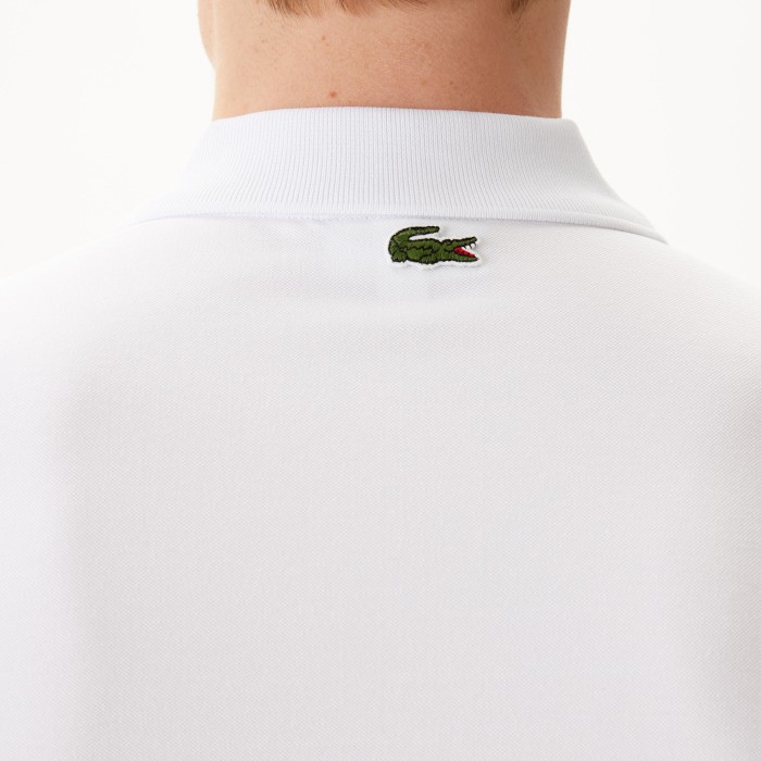 поло мужское поло lacoste из органического хлопка - качественный продукт вид сбоку