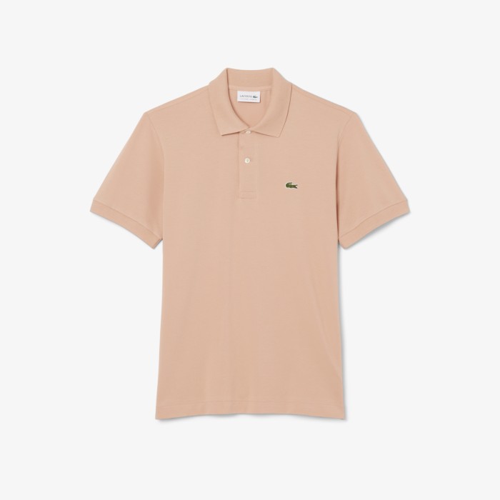 поло мужское поло lacoste из смеси эластичного органического хлопка - качественный продукт вид сбоку