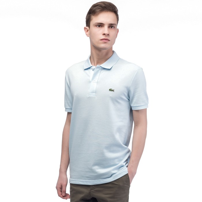 поло мужское поло lacoste l.12.12 приталенного кроя PH4012T01 фотография